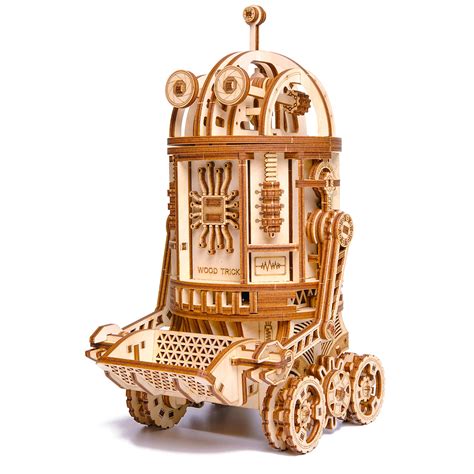 Buy Wood Trick Space Junk Robot 3D Wooden Puzzles for Adults and Kids to Build - Rides up to 13 ...