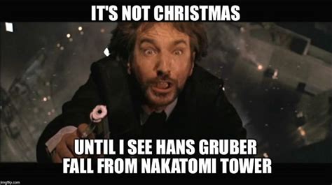 Nothing puts me in the Christmas spirit like John McLain! | Alan rickman die hard, Alan rickman ...