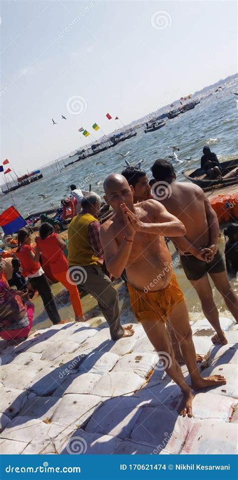 People Enjoying the Kumbh Mela of Prayagraj INDIA Editorial Stock Image ...