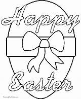 Happy Easter Egg Coloring Page  003 sketch template