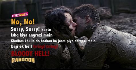 BLOODY HELL Lyrics from Rangoon - Sunidhi Chauhan | Kangana Ranaut