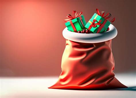 Premium AI Image | Santa Claus and sleigh with gifts 3d vector icons