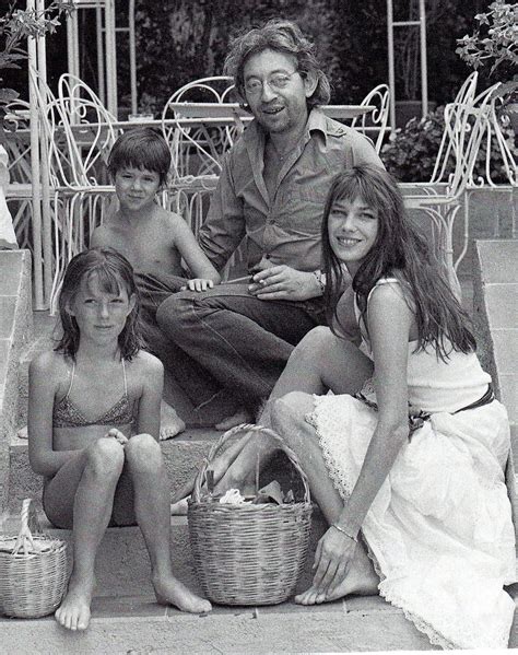 Jane Birkin and family Serge Gainsbourg, Gainsbourg Birkin, Charlotte Gainsbourg, Spain ...