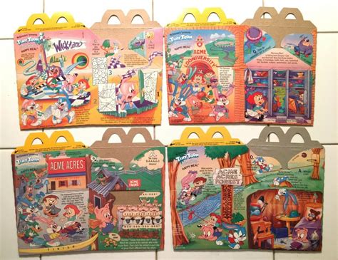 1990 TINY TOONS McDONALDS HAPPY MEAL BOXES - Good/Bad Marketing