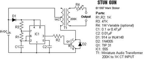 Stun Gun Circuit Diagram