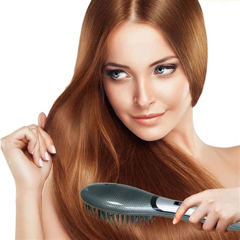 SweetLF Hair Straightener Brush - Detangling Hair Styling Comb for Fast Straightening