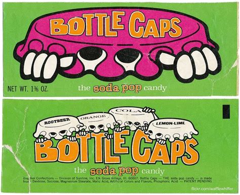 Bottle Caps Candy - 1972 / 1973 | Bottle cap, Memories, Childhood memories