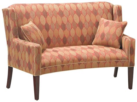 Fairfield Sofa Accents Curved Accent Settee | Belfort Furniture | Settees