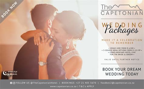 Wedding Packages - The Capetonian