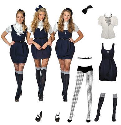 St. Trinian's Posh Totties costume | Film fancy dress, Fashion tv, Halloween fancy dress