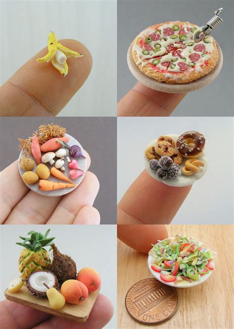 Mini food by Shay Aaron | Miniature food, Mini foods, Clay food