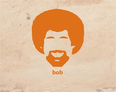 Bob ross Svg Cut File SVGDXFPNG. | Etsy