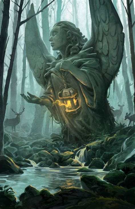 Forest Angel, Andrew Bosley on ArtStation at https://www.artstation.com ...