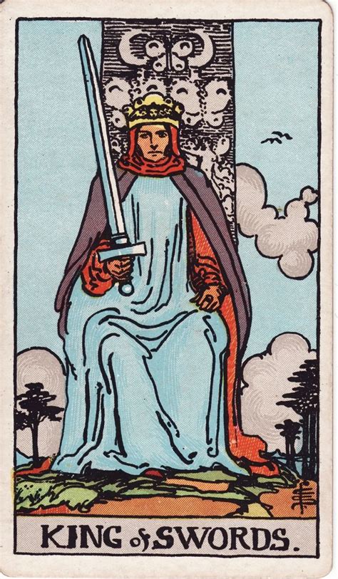 the king of swords in 2021 | King of swords tarot, King of swords, Swords tarot