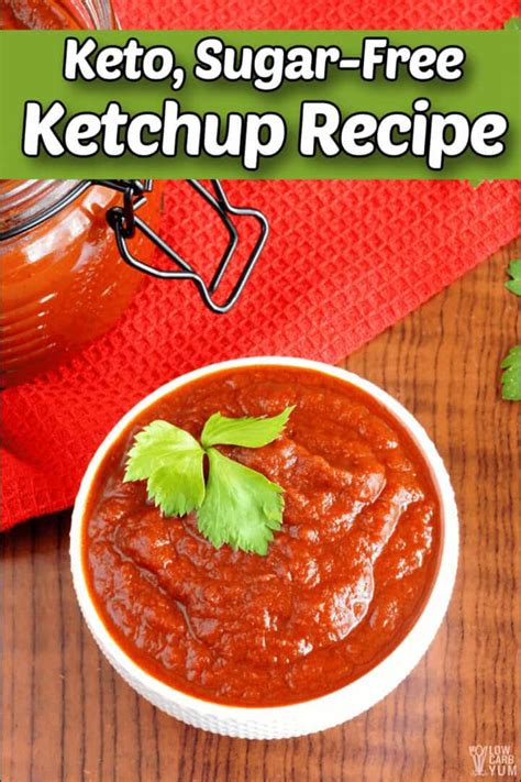 Easy Homemade Keto Sugar Free Ketchup - Low Carb Yum