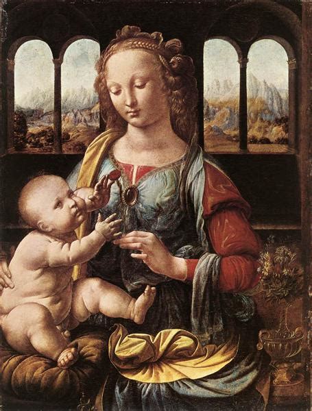 The Madonna of the Carnation, c.1480 - Leonardo da Vinci - WikiArt.org