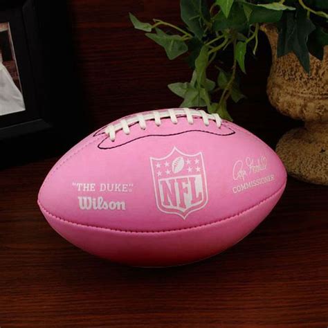 Wilson NFL Shield Pink Mini ''The Duke'' Rubber Football | Pink football, Pink mini, Pink