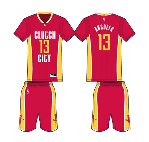 Houston Rockets Alternate Uniform - National Basketball Association ...