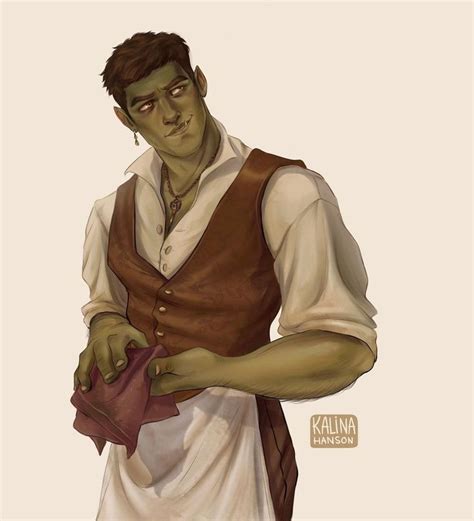 Half Orc | Fantasy character design, Dungeons and dragons characters ...