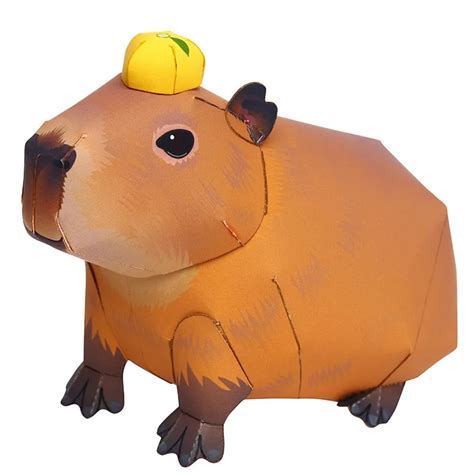 Capybara Origami Art Folding Mini Cute 3D Paper Model Papercraft Animal ...