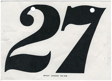 27 | Numbers typography, Graphic design illustration, Typographic art