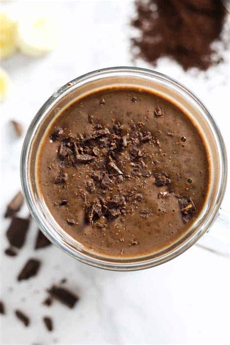 Healthy Chocolate Coffee Smoothie | The Happier Homemaker