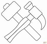 Hammer And Pick coloring page  Free Printable Coloring Pages sketch template
