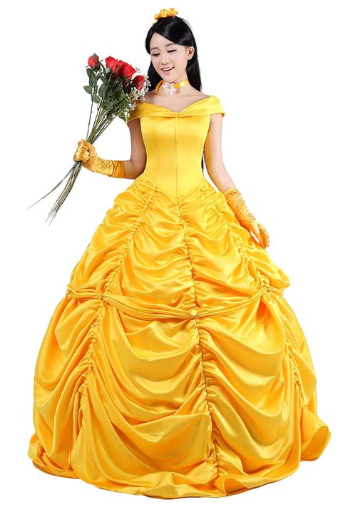 Disney Belle Costume Adults ~ Womens Disney Belle Blue Dress Costume – Disney Princess Costumes ...