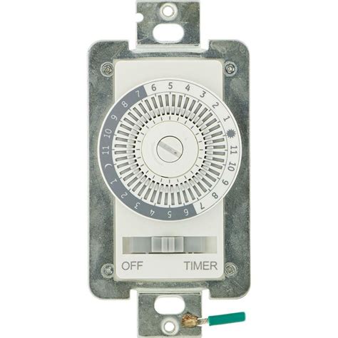 Defiant 15 Amp 24-Hour Indoor In-Wall Mechanical Timer Switch, White