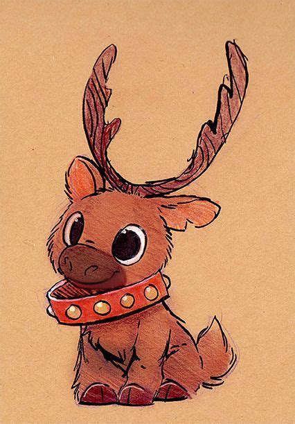 Pipers Daily Paintings | Reindeer drawing, Cute christmas wallpaper ...