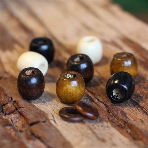 Dreadlocks Wooden Beads Mix Medium - DREAD BEADS - Dreadheadshop