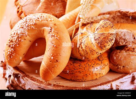 Various types of fresh bread - detail Stock Photo - Alamy