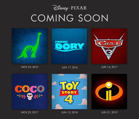 Upcoming Pixar films | Disney pixar, Disney facts, Disney movies