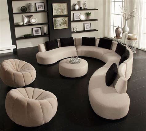 Modern Cream Curved Fabric Sofa Set, Seating Capacity: 7 Seater, Living Room, Rs 115000 /set ...