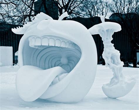 Awesome Snow Sculptures Because Snow Isn't All Bad | Snow sculptures, Snow art, Ice art