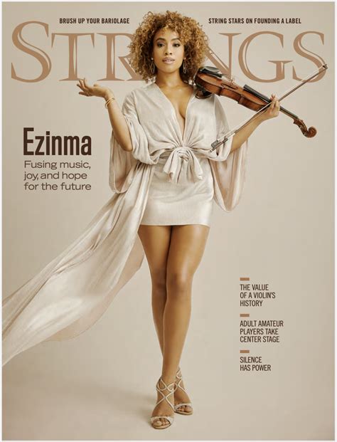 Ezinma featured on the cover of this month’s Strings Magazine • Red Light Management