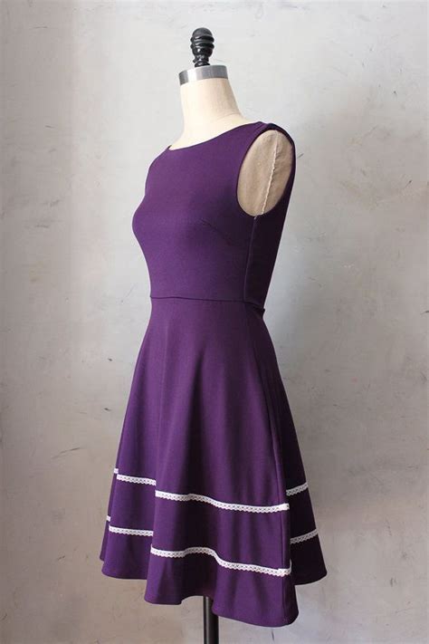 eggplant purple coquette dress bridesmaid Eggplant Purple, Plum Purple, Deep Purple Dress, Ivory ...