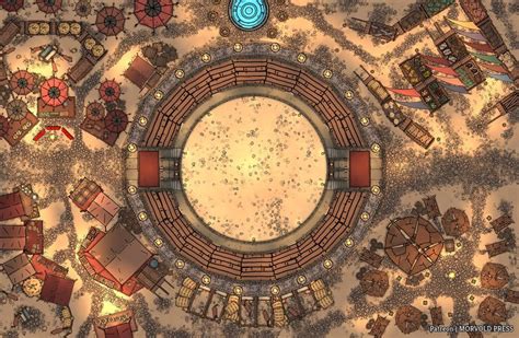 Gladiator's Market & Arena with Adventure Hooks [49 x 32] | Gladiator ...