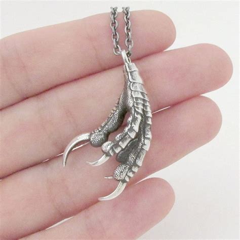 Small Raven Claw Talisman | Dragon Claw Necklace by RavynEdge