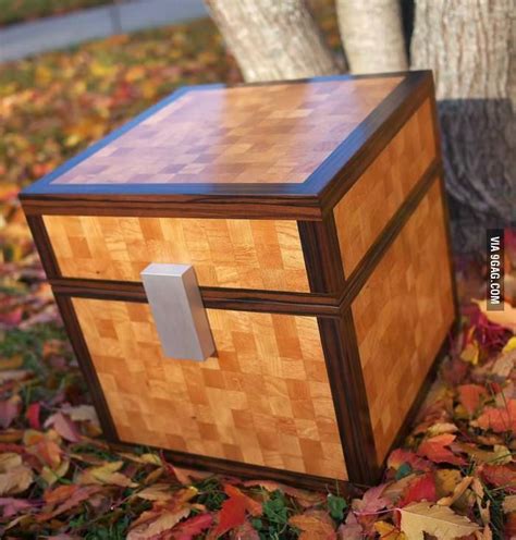 Minecrafted - Real life chest - Gaming | Minecraft bedroom, Craft table diy, Diy minecraft