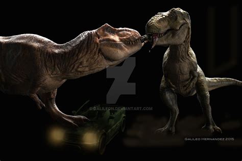 T Rexes by GalileoN | Jurassic park poster, Jurassic park trilogy, Jurassic park world