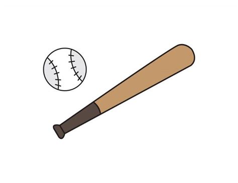 25 Easy Baseball Bat Drawing Ideas - How to Draw