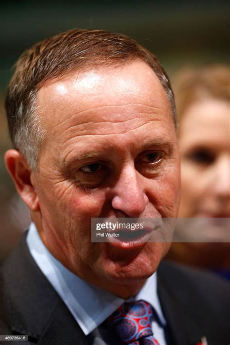 Prime Minister John Key speaks during the Munro Medal handover in the ...