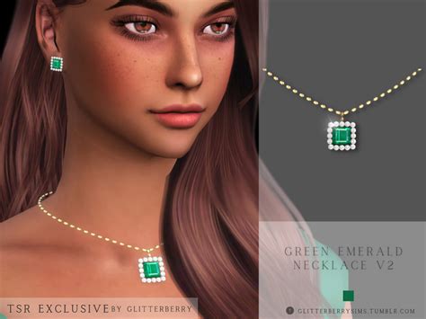 GlitterberrySims Custom Content — The Green Emerald Collection This collection...