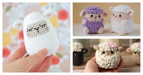 6 Sheep Easter Egg Crochet Patterns