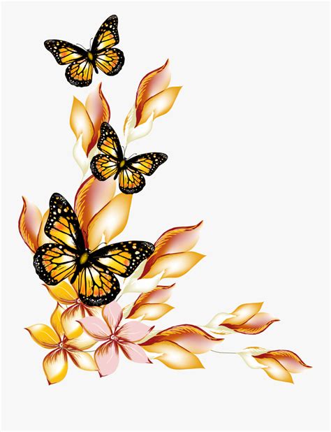 Clip Art Butterfly Border , Free Transparent Clipart - ClipartKey