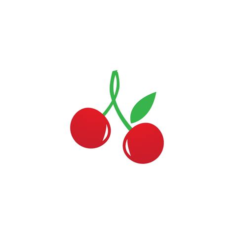 Cherry logo vector 14639789 Vector Art at Vecteezy