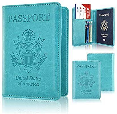 Amazon.com: Passport Holder Cover, ACdream Travel Leather RFID Blocking Case Wallet for Passport ...