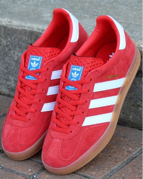 Adidas Gazelle Indoor Trainers Red - Adidas At 80s Casual Classics