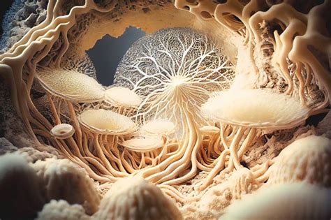 Mycelium network stock image. Image of undergound, connection - 270298095